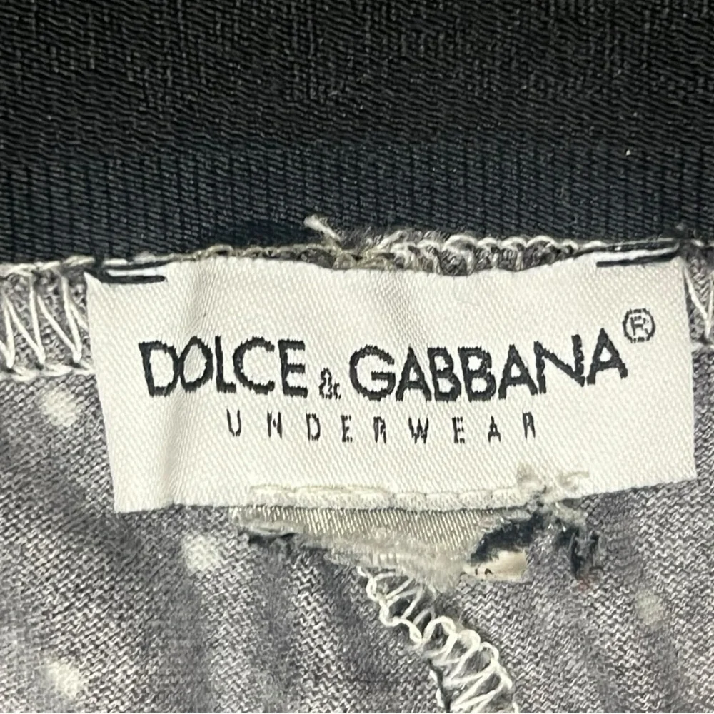 Dolce & Gabbana Polka Dot‎ Logo Waist Briefs Designer Underwear Size L
